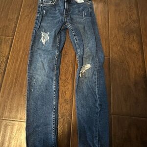 Zara Girls Denim Dark Blue Skinny Jeans